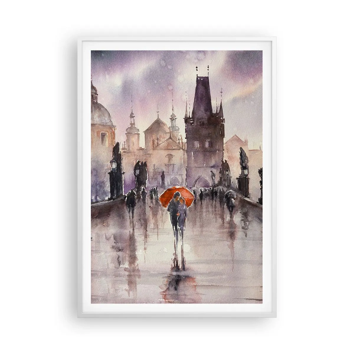 Plagát v bielom ráme - Ľudia sa nemenia - 70x100 cm