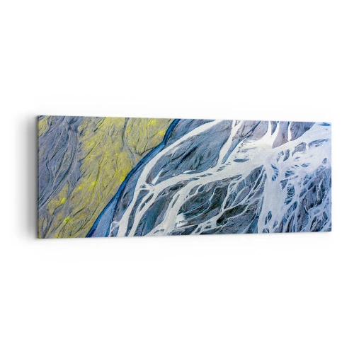 Obraz na plátne - Jaskynné maľby prírody - 140x50 cm