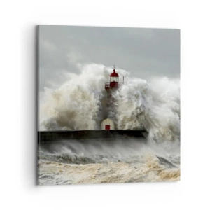 Obraz na plátne - Hnev oceánu - 70x70 cm