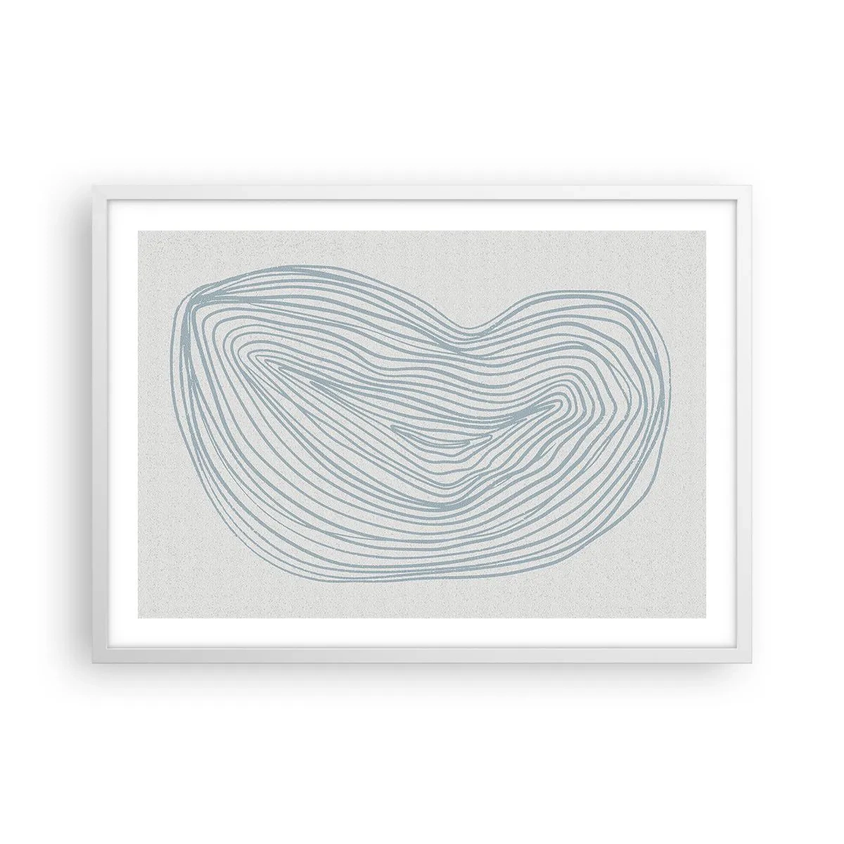 Plagát v bielom ráme - Úsmev kvapky - 70x50 cm