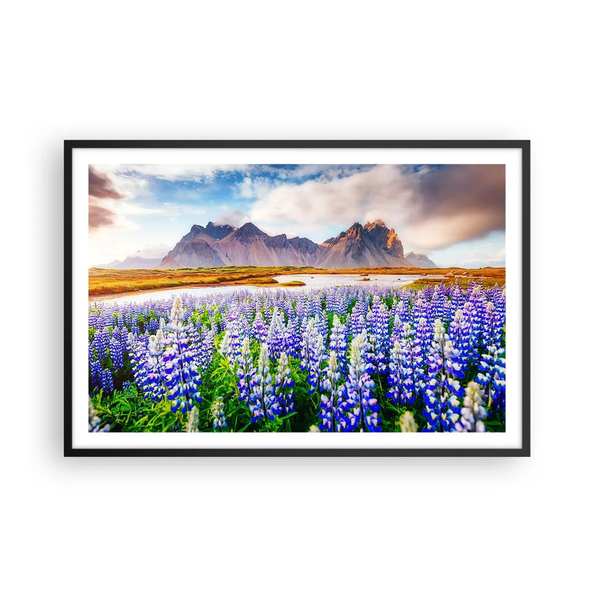 Plagát v čiernom ráme - Sila a prísnosť vedľa miernosti - 91x61 cm