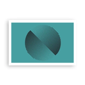 Plagát - Kruh – geometrická variácia - 91x61 cm