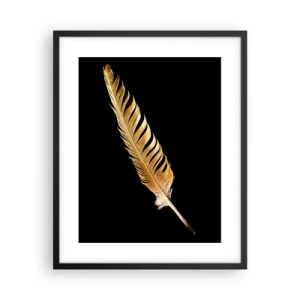 Plagát v čiernom ráme - Krásne pierko… - 40x50 cm