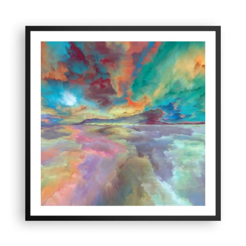 Plagát v čiernom ráme - Dve neba - 60x60 cm