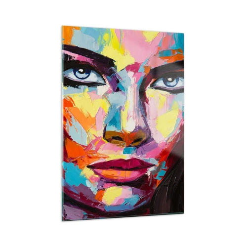 Obraz na skle - Tiež farebná duša - 50x70 cm