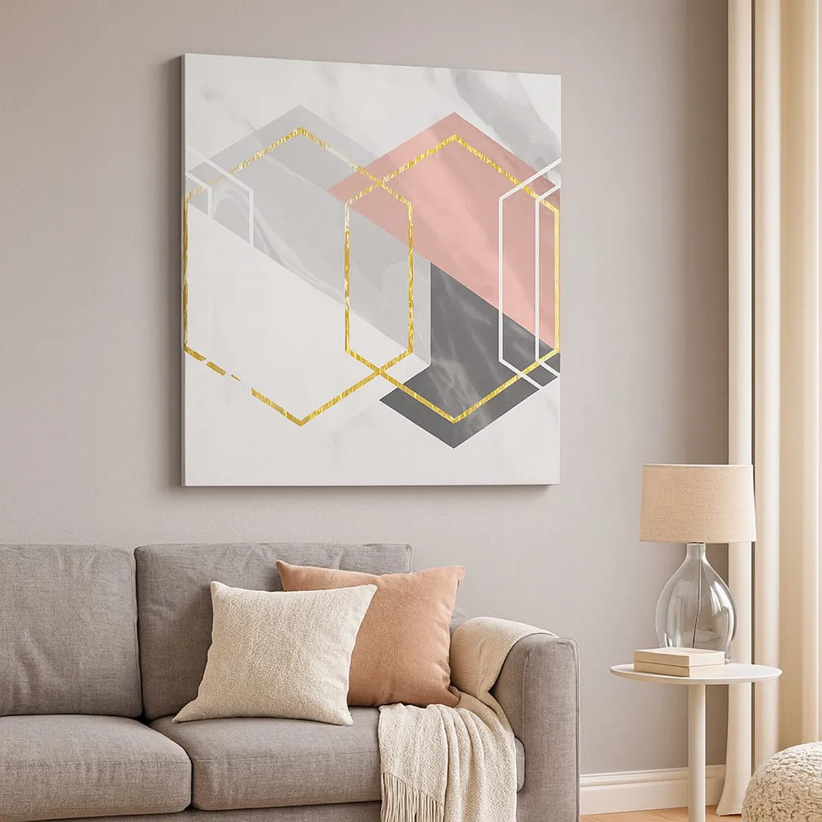 Obraz na plátne - Reťazová kompozícia - 30x30 cm