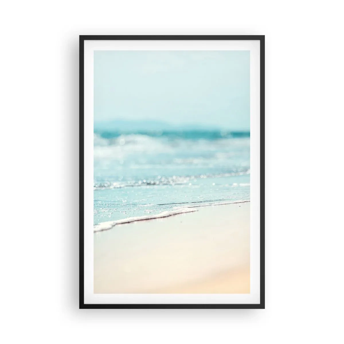 Plagát v čiernom ráme - Teplo a hluk - 61x91 cm