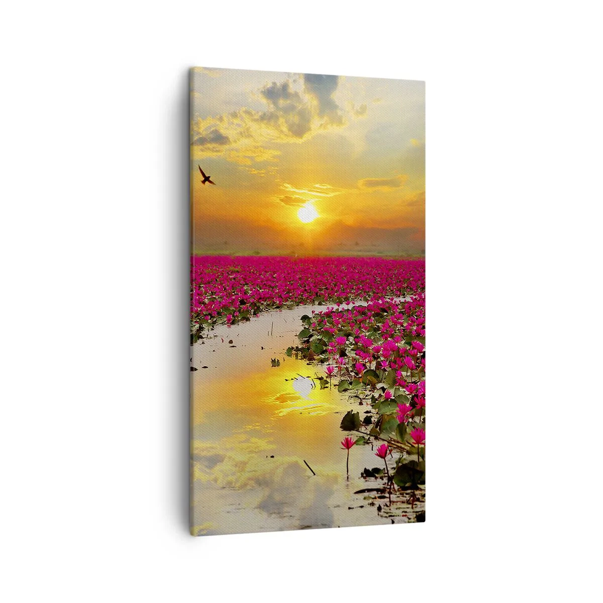 Obraz na plátne - Tajomný život jazera - 45x80 cm