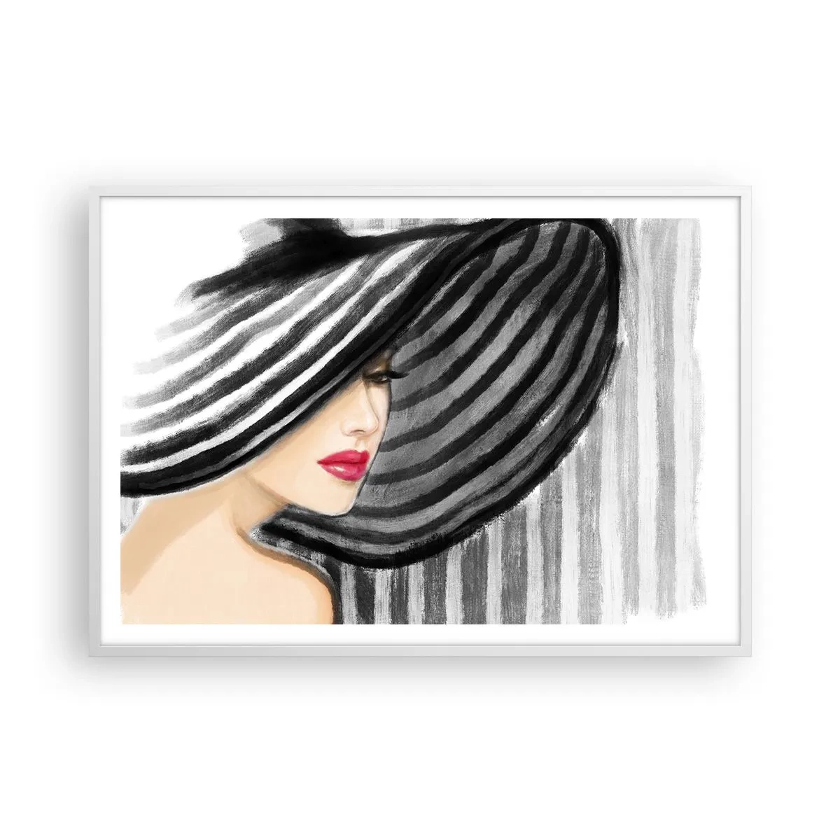 Plagát v bielom ráme - Kde ťa hľadať? - 100x70 cm