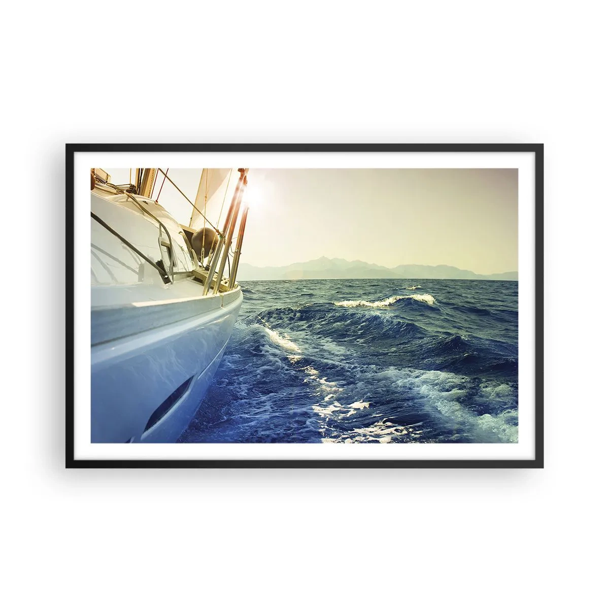 Plagát v čiernom ráme - Za dobrodružstvom - 91x61 cm