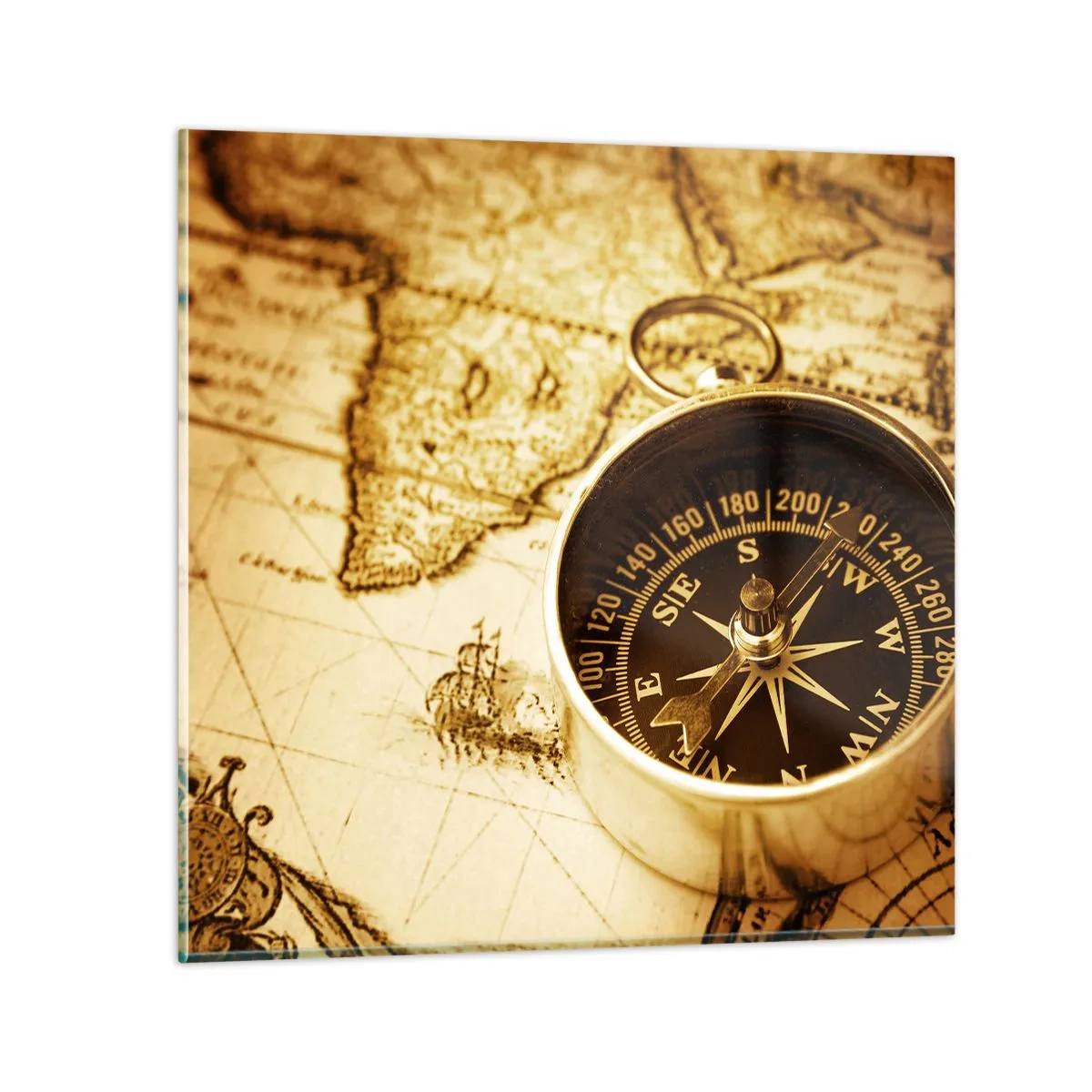 Obraz na skle - Na východ alebo na západ? - 40x40 cm