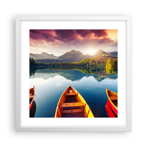 Plagát v bielom ráme - Nič proti prírode - 40x40 cm