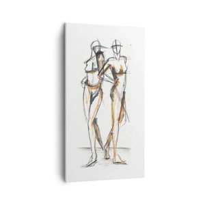 Obraz na plátne - Štúdia šarmu - 45x80 cm