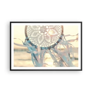 Plagát v čiernom ráme - Čipkový totem - 91x61 cm