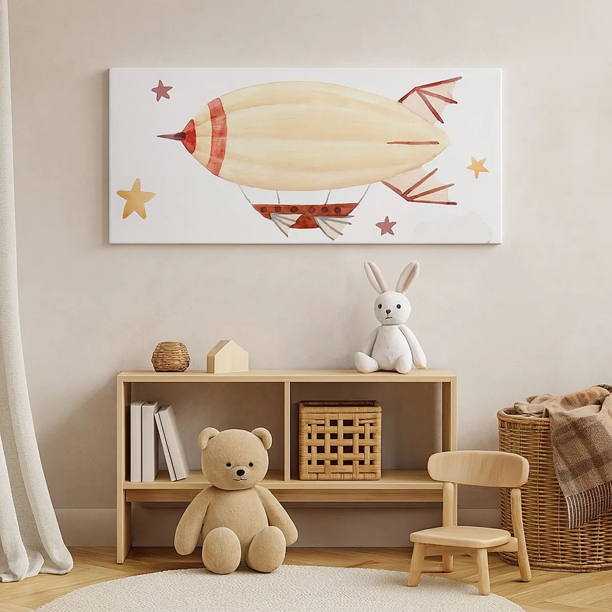 Obraz na plátne - Vzducholoď - 100x40 cm