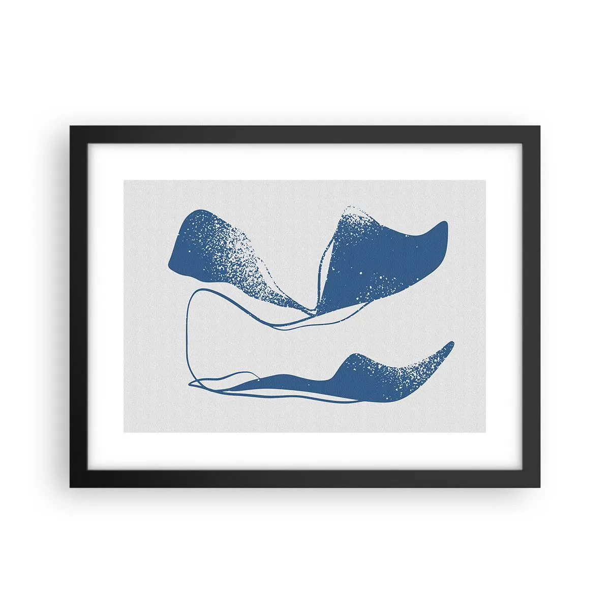 Plagát v čiernom ráme - Okrídlená abstrakcia - 40x30 cm