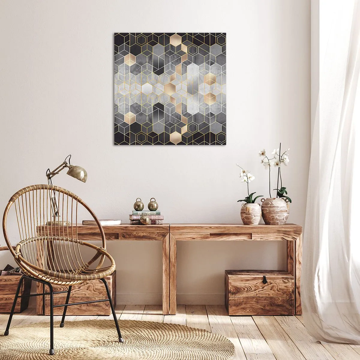 Obraz na plátne - Diamantová kompozícia - 40x40 cm