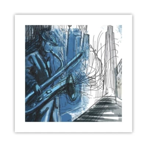 Plagát - Mestská rapsódia - 40x40 cm