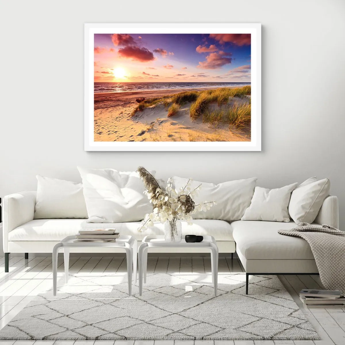 Plagát v bielom ráme - Už letom vonia vzduch - 91x61 cm