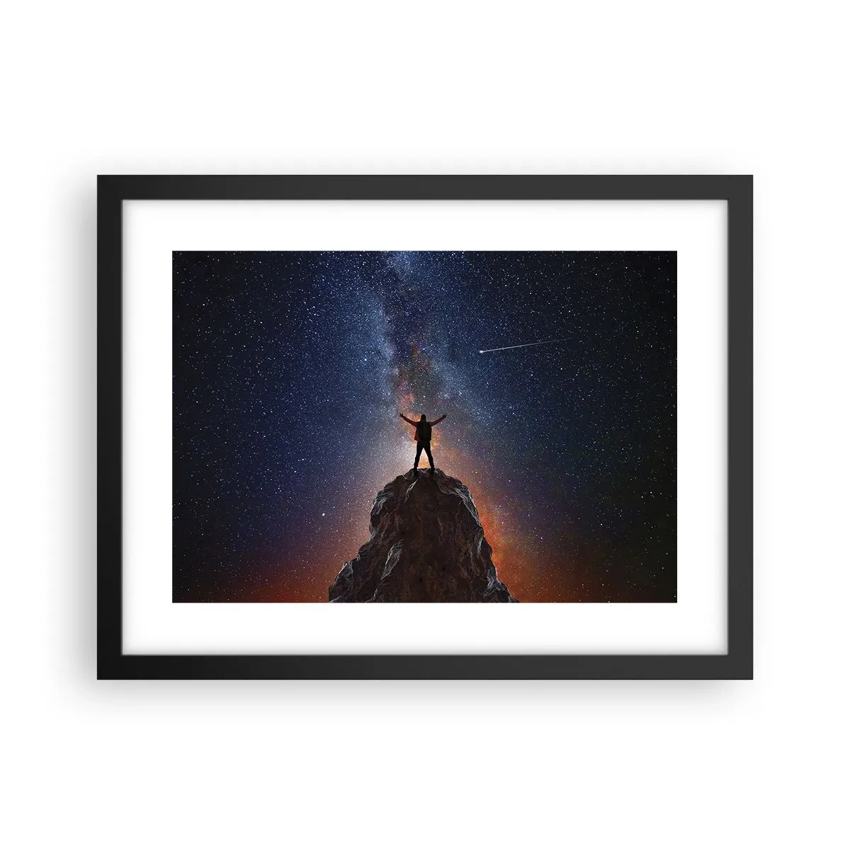 Plagát v čiernom ráme - Sila je so mnou! - 40x30 cm