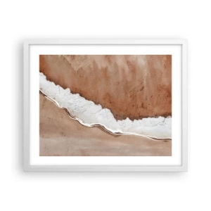 Plagát v bielom ráme - V zemitých farbách - 50x40 cm