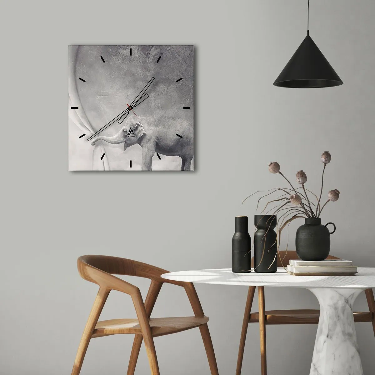 Nástenné hodiny - Odhaliť tajomstvo - 40x40 cm