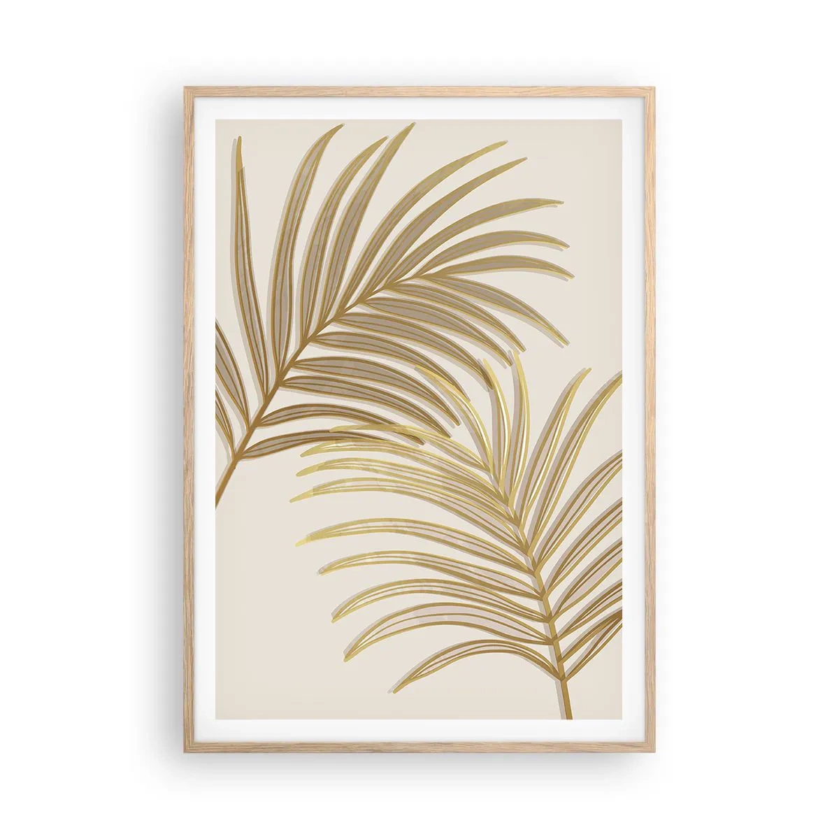 Plagát v ráme zo svetlého duba - Zlatá palma! - 70x100 cm