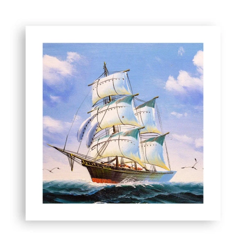 Plagát - Hrdo s vetrom - 40x40 cm