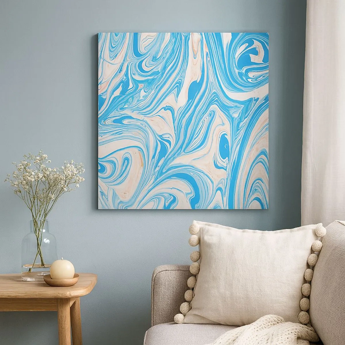 Obraz na plátne - Lagúna v tyrkyse - 30x30 cm