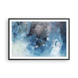 Plagát v čiernom ráme - Rapsódia v modrom - 91x61 cm