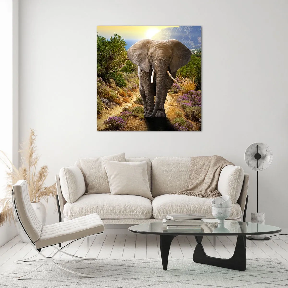 Obraz na skle - Tak vyzeral Raj - 40x40 cm