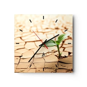 Nástenné hodiny - Nespútaná sila života - 30x30 cm