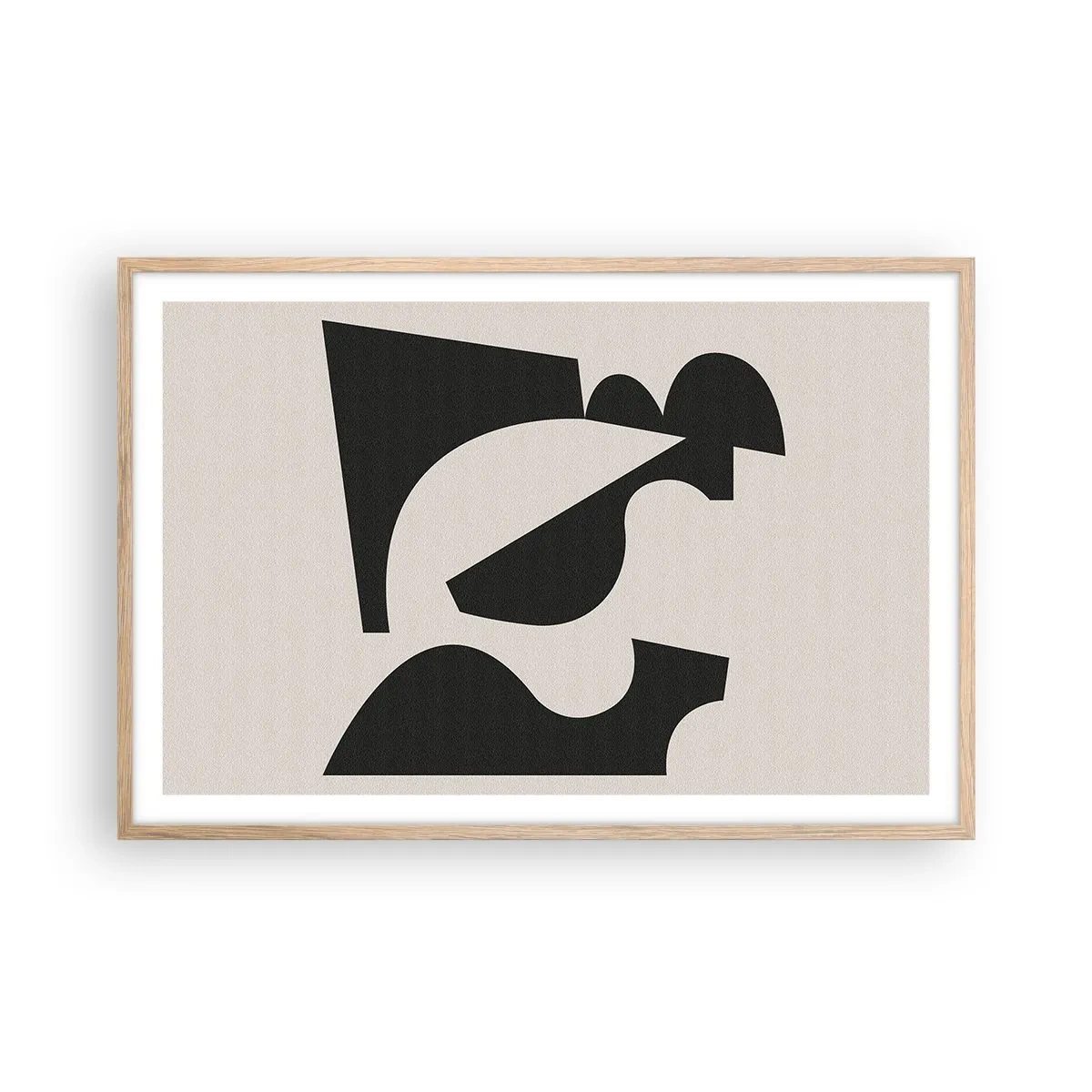 Plagát v ráme zo svetlého duba - Na samostatné ukladanie - 91x61 cm