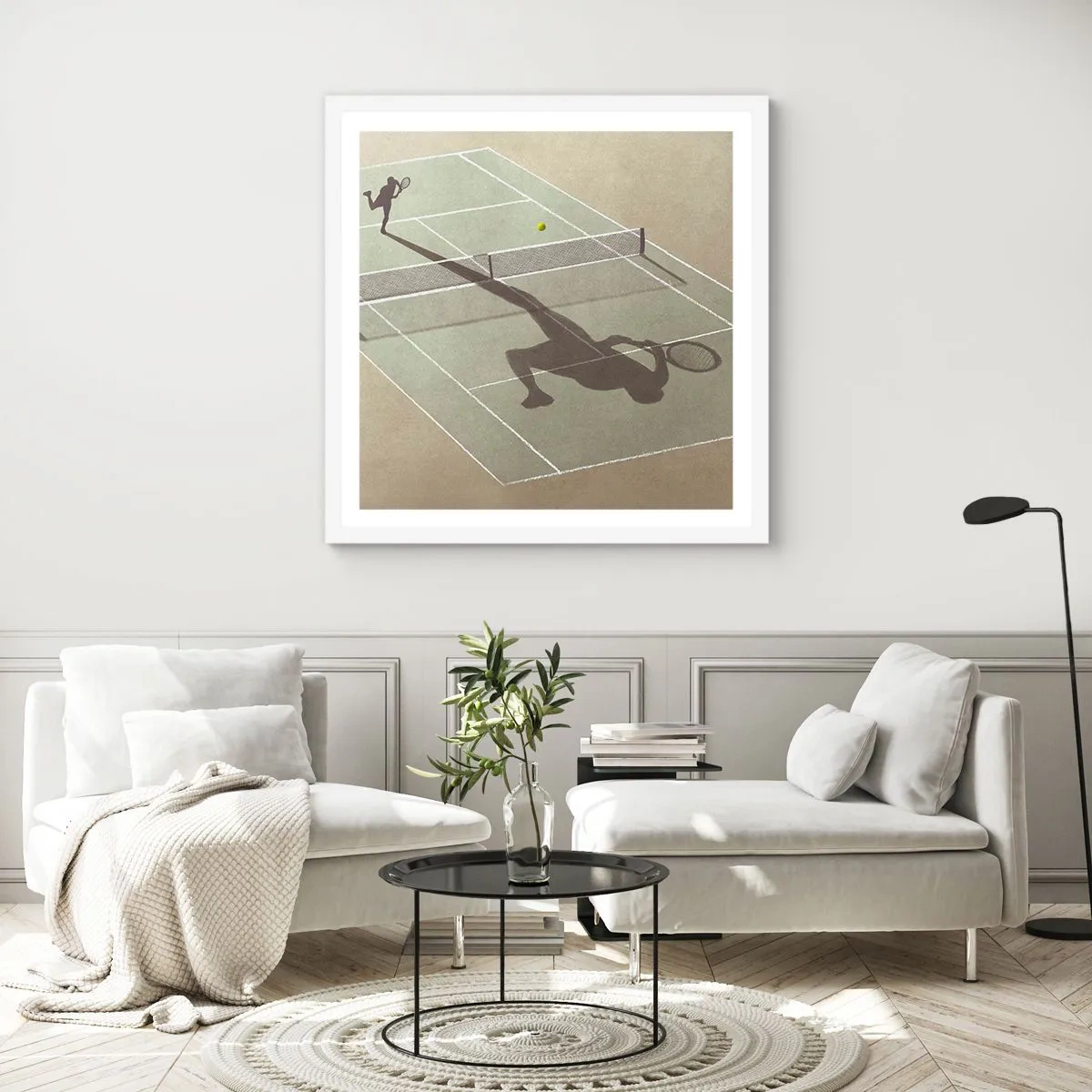 Plagát v bielom ráme - Dobývanie samého seba - 40x40 cm