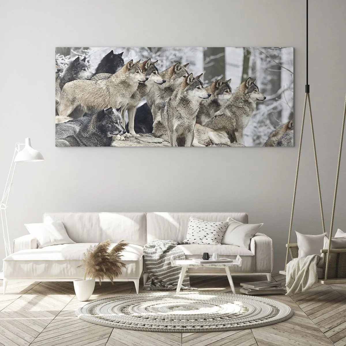 Obraz na skle - Rodina a priatelia - 120x50 cm