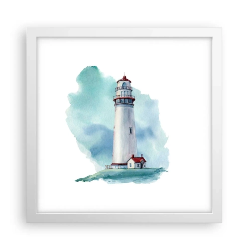 Plagát v bielom ráme - Nežná sestra blankytu - 30x30 cm