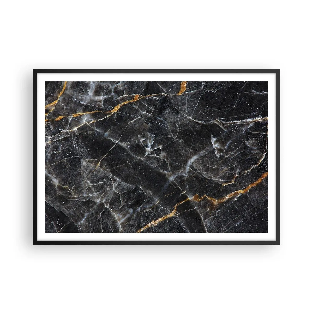 Plagát v čiernom ráme - Vnútorný život kameňa - 100x70 cm