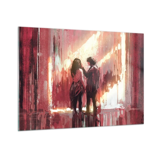 Obraz na skle - Večný príbeh lásky - 100x70 cm