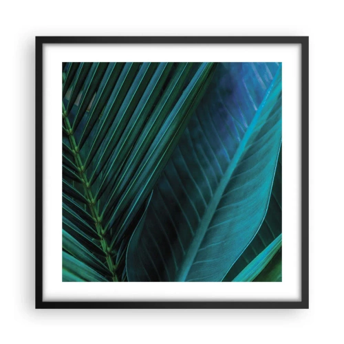 Plagát v čiernom ráme - Anatómia zelene - 50x50 cm