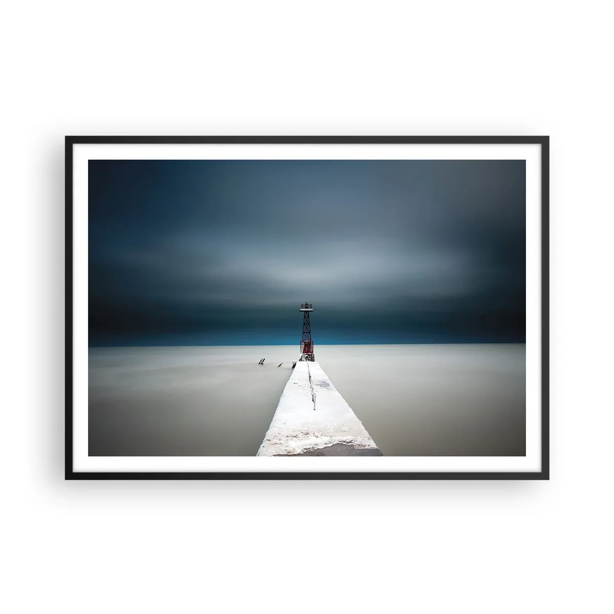 Plagát v čiernom ráme - Stretnúť sa s nekonečnom - 100x70 cm