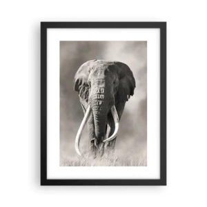 Plagát v čiernom ráme - Africký patriarcha - 30x40 cm