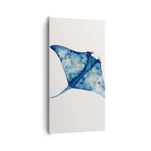 Obraz na plátne - Modrý život - 65x120 cm