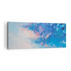 Obraz na plátne - Zimná abstrakcia - 100x40 cm