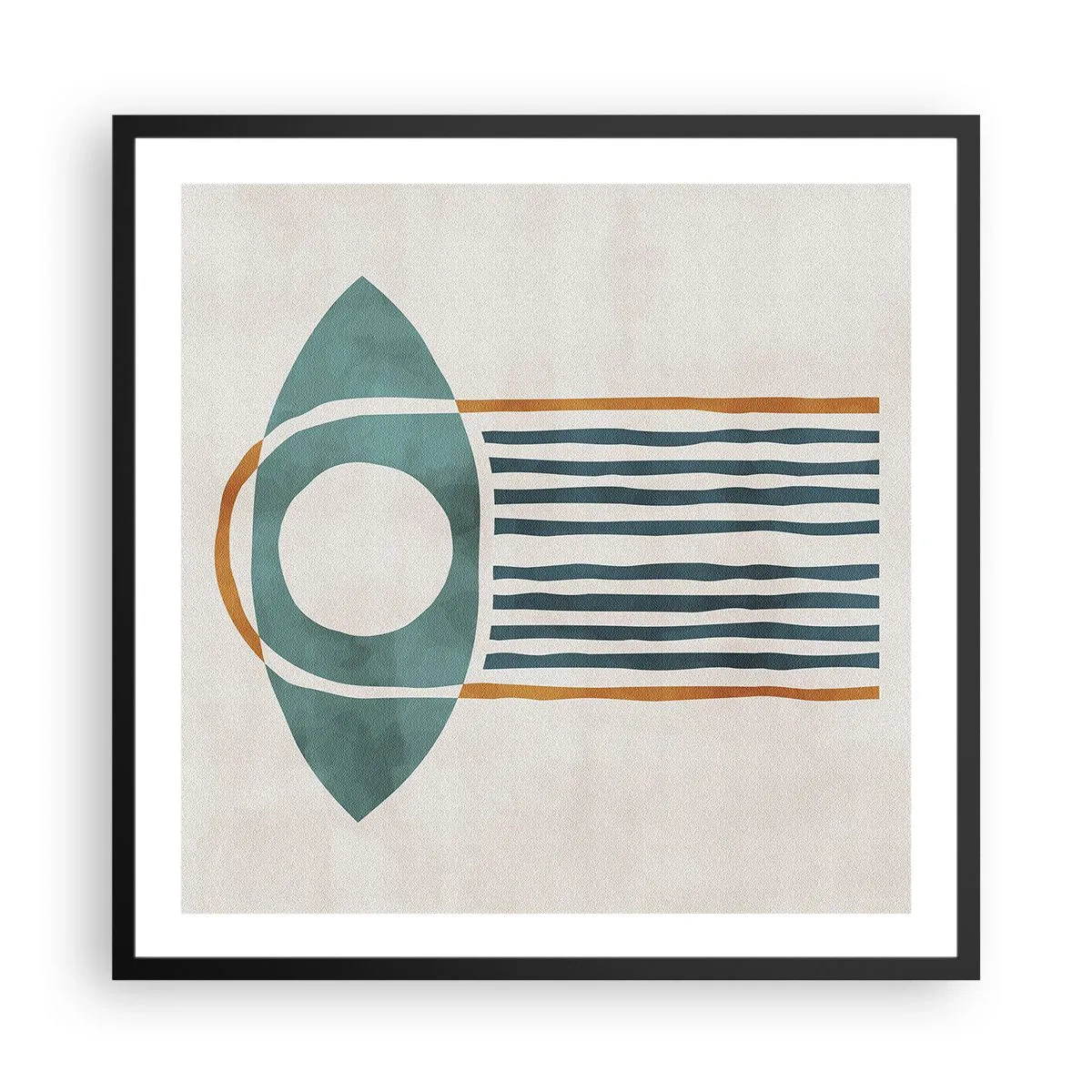 Plagát v čiernom ráme - Znaky a rituály - 60x60 cm