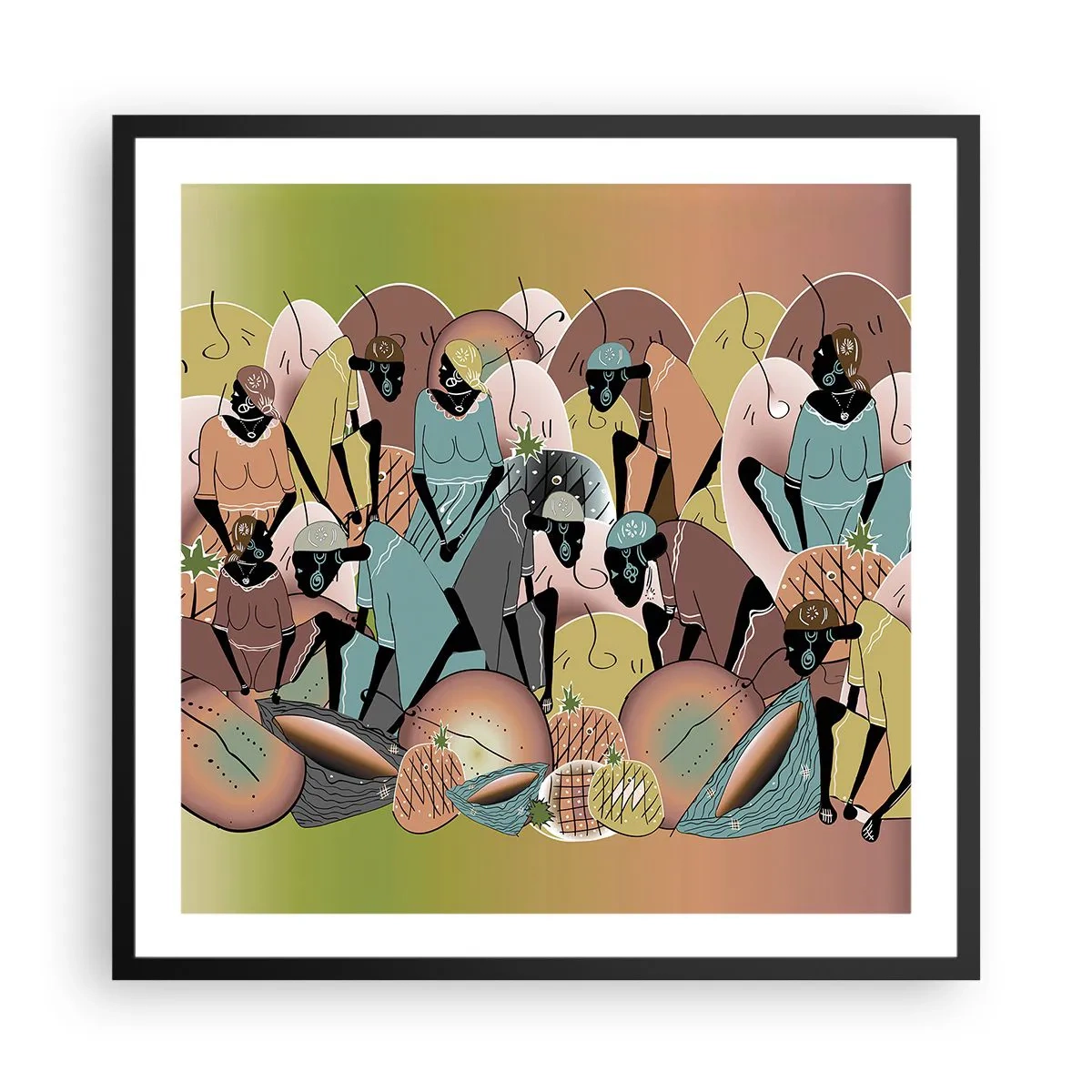 Plagát v čiernom ráme - Blíži sa veľký sviatok - 60x60 cm