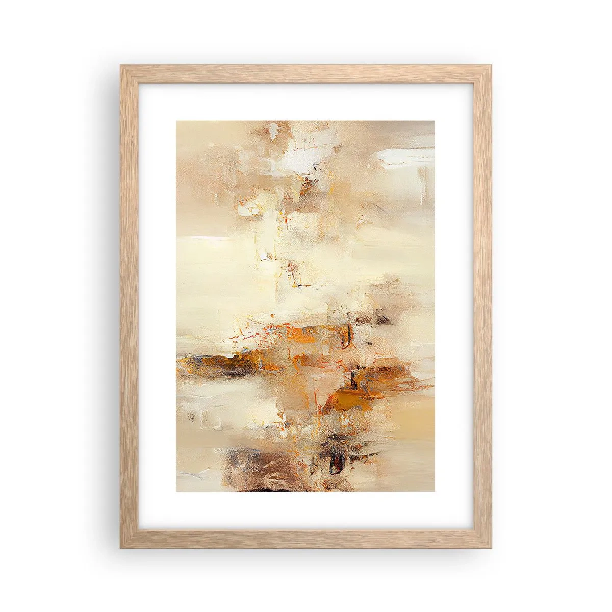 Plagát v ráme zo svetlého duba - Duša jantáru - 30x40 cm