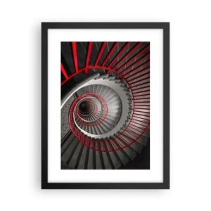 Plagát v čiernom ráme - Architektonické hry - 30x40 cm