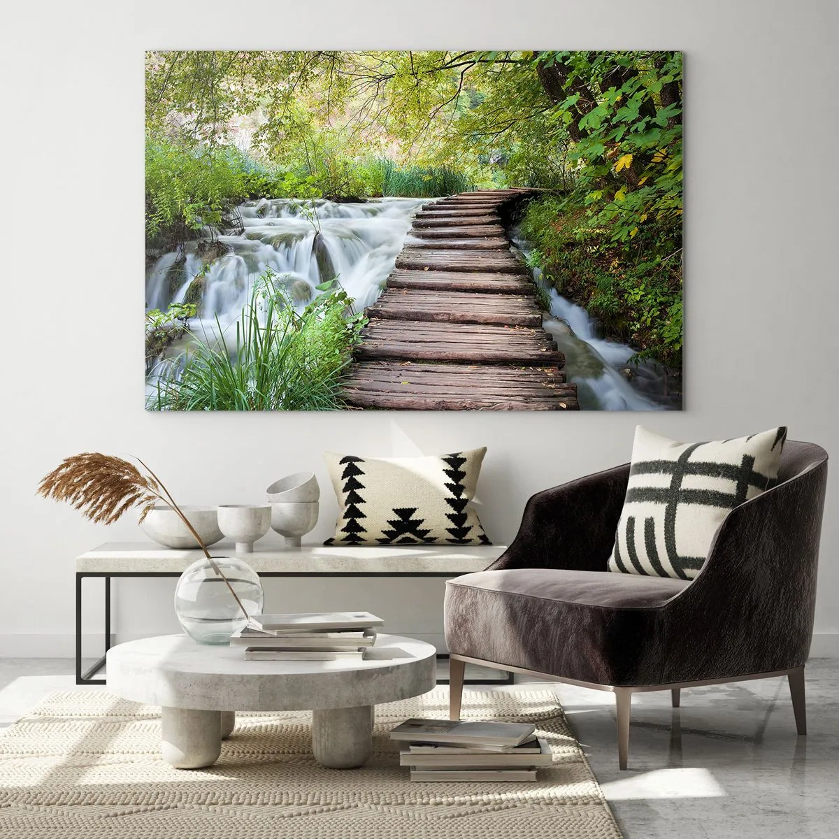 Obraz na skle - Voda nie je vôbec tichá - 120x80 cm