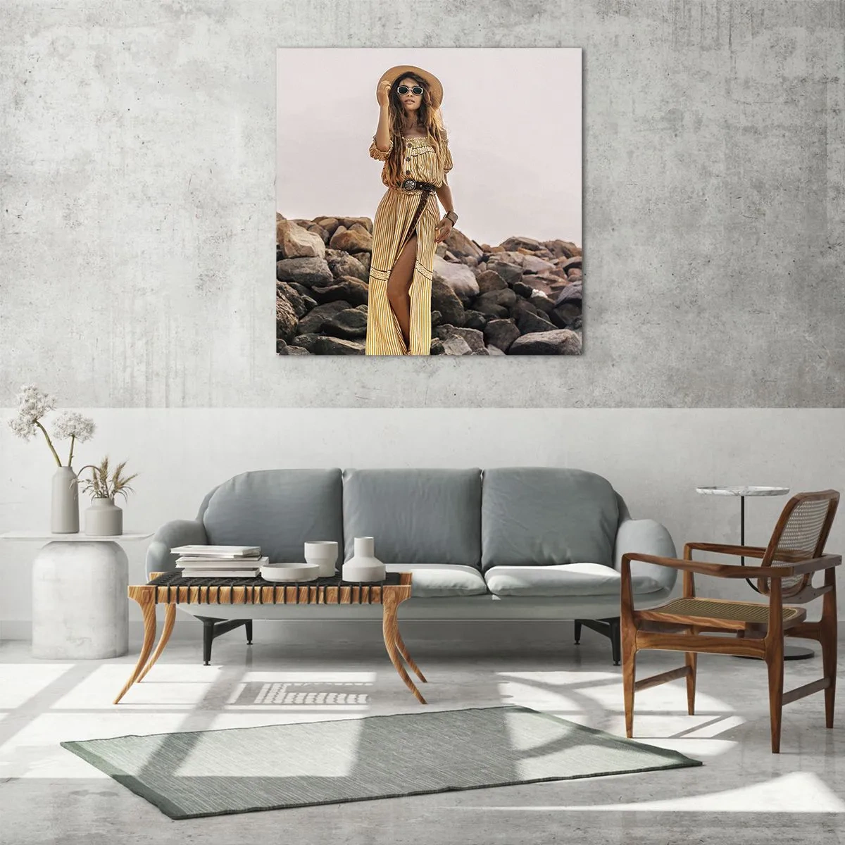 Obraz na skle - Kúzlo kameňov - 60x60 cm