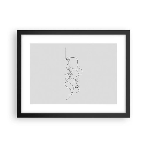 Plagát v čiernom ráme - Žiar vášnivých túžob - 40x30 cm